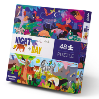 Crocodile Creek Puzzel Night + Day -  (48-delig) | 4+