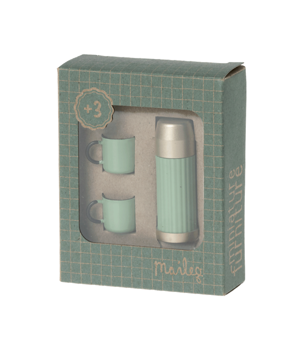 Maileg Maileg - Thermos and Cups - Mint