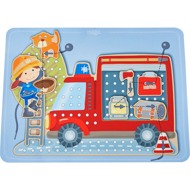 HABA Rijgspel - Brandweer 3+