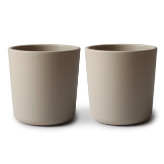 Mushie Beker - Vanilla (set van 2)