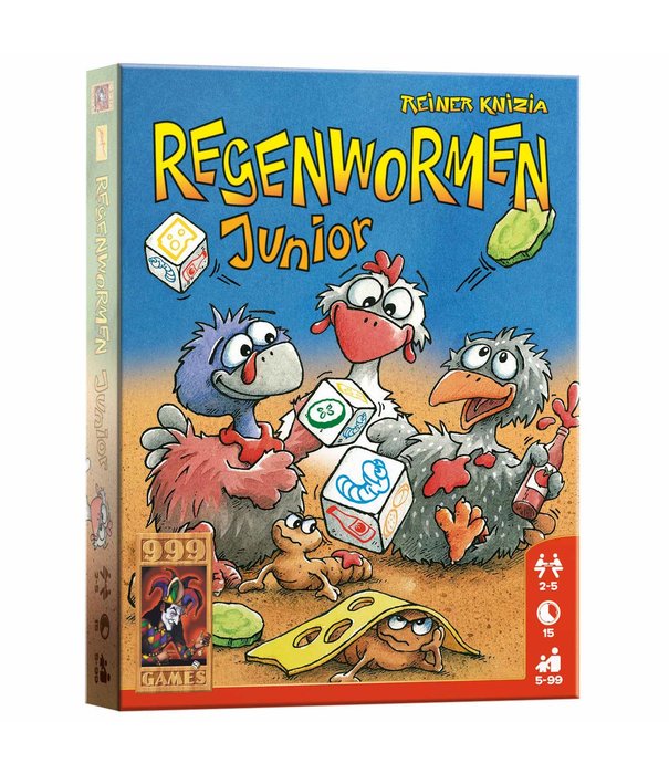 999 Games 999 Games - Regenwormen Junior - Kaartspel | 5+