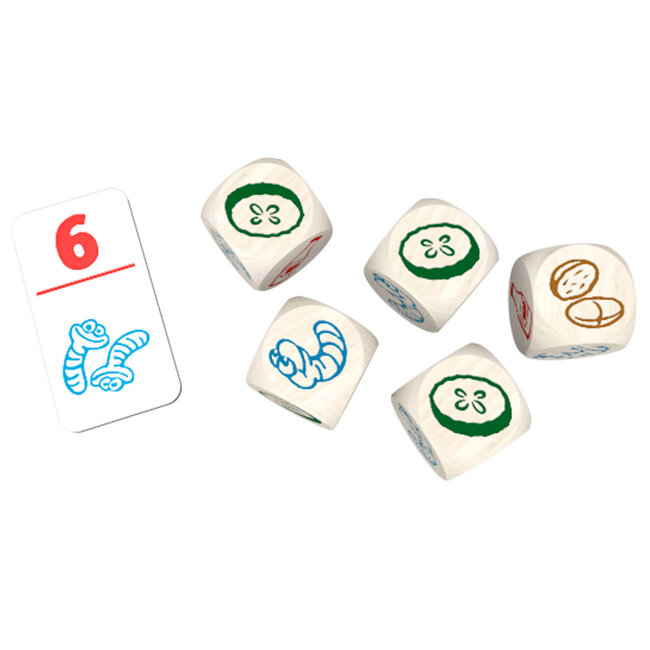 999 Games - Regenwormen Junior - Kaartspel | 5+