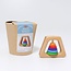 Grimm's - Houten Rammelaar Piramide - Regenboog