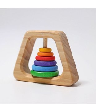 Houten Rammelaar Piramide - Regenboog