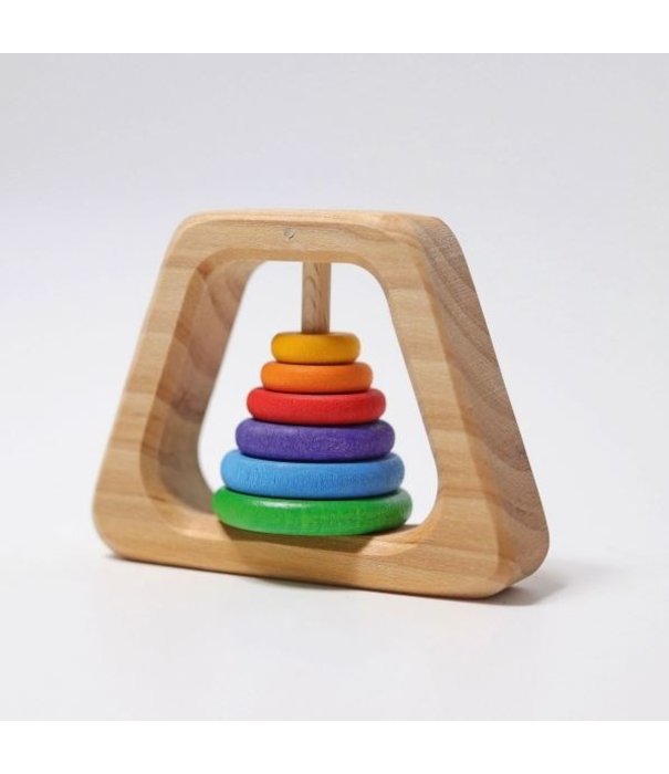 Grimm's  Grimm's - Houten Rammelaar Piramide - Regenboog