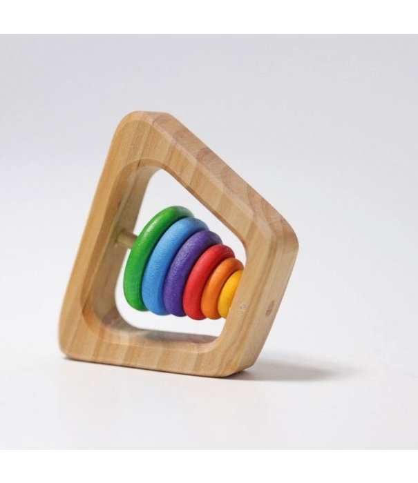 Grimm's  Grimm's - Houten Rammelaar Piramide - Regenboog