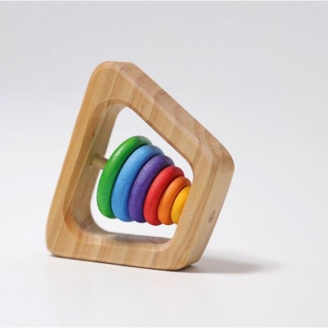 Grimm's - Houten Rammelaar Piramide - Regenboog