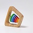 Grimm's - Houten Rammelaar Piramide - Regenboog