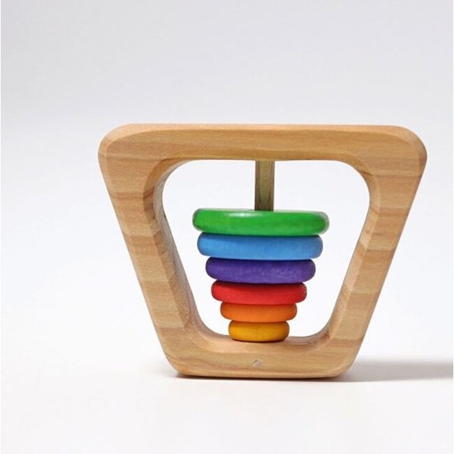 Grimm's - Houten Rammelaar Piramide - Regenboog