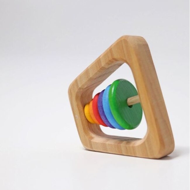 Grimm's - Houten Rammelaar Piramide - Regenboog