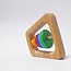 Grimm's - Houten Rammelaar Piramide - Regenboog