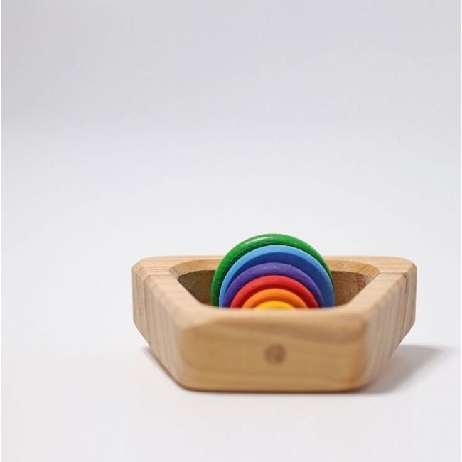Grimm's - Houten Rammelaar Piramide - Regenboog
