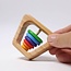 Grimm's - Houten Rammelaar Piramide - Regenboog