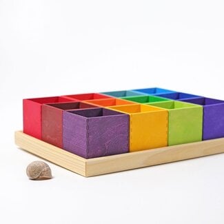 Grimm's  Houten Sorteer Bakjes (12-delig)