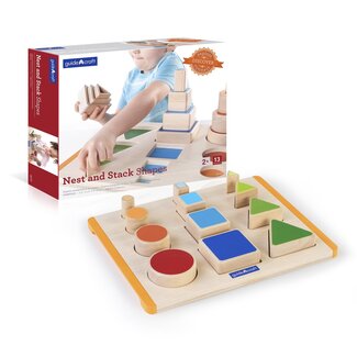 Guidecraft Houten Nestel en Stapelvormen