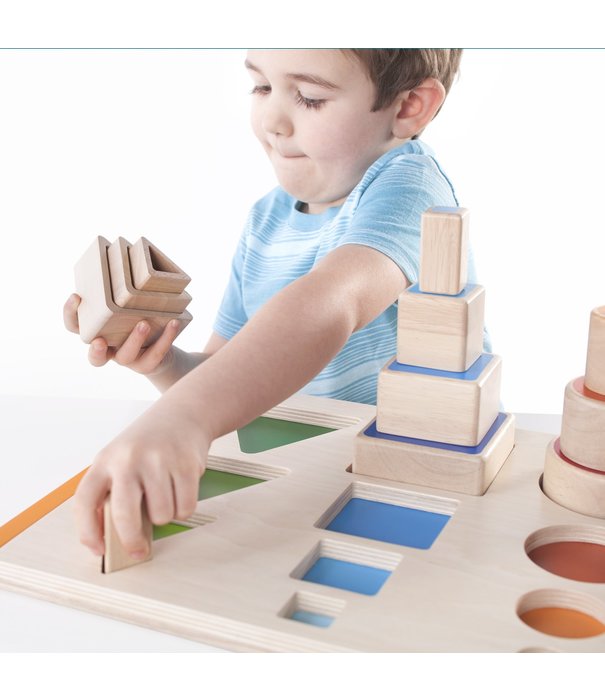 Guidecraft Guidecraft - Houten Nestel en Stapelvormen |2+