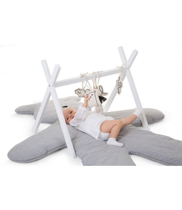 Childhome Childhome - Tipi Play Baby Gym - Hout - Wit