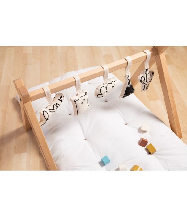 Childhome Childhome - Baby Gym Figuurtjes - Canvas - Set van 5