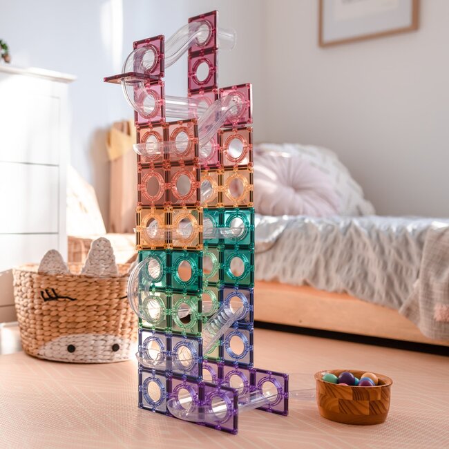 Connetix - Pastel ball run Pack 106 delig || 8+