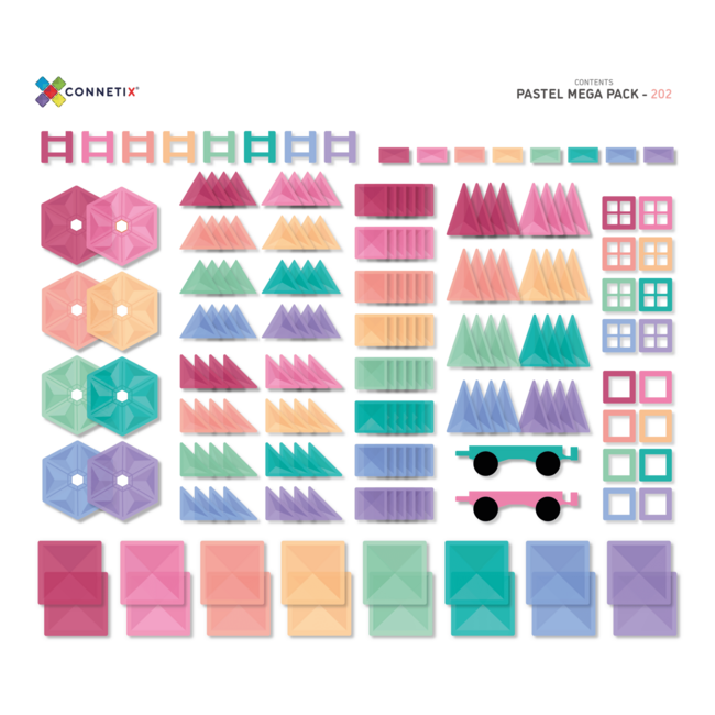 Connetix - Pastel Mega Pack 202 delig