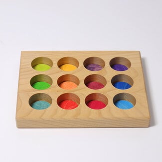 Grimm's  Houten Sorteerbord - Regenboog