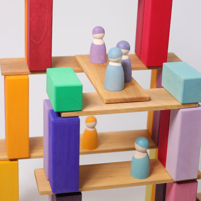 Grimm's - Blokken Piramide - Regenboog