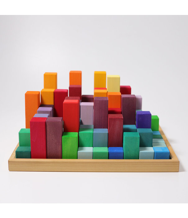 Grimm's  Grimm's - Blokken Piramide - Regenboog