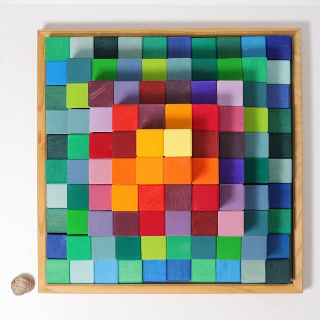 Grimm's - Blokken Piramide - Regenboog