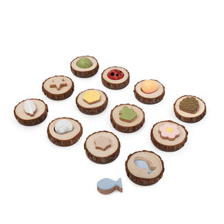 Guidecraft Natuur Voel en Zoek Spel (24-delig) | 3+