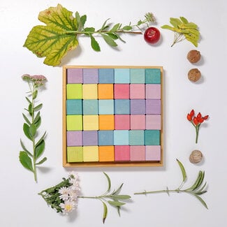 Grimm's  Blokkenset Pastel (36-delig)