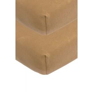 Meyco Wieg Jersey Hoeslaken -Toffee || 2-Pack