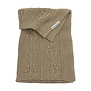 Meyco - Wiegdeken Romantic Flower - Taupe 75x100cm