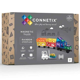 Connetix Connetix - Uitbreidingsset Rainbow Transport - 50-delig