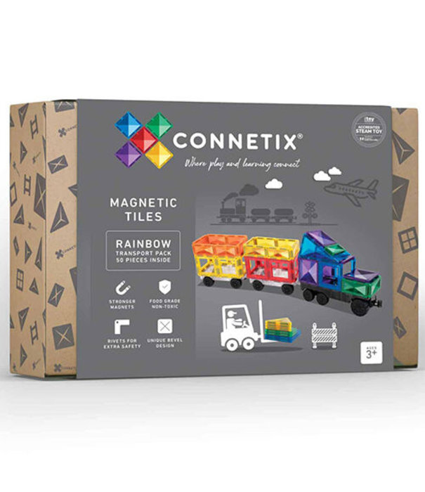 Connetix Connetix - Uitbreidingsset Rainbow Transport - 50-delig