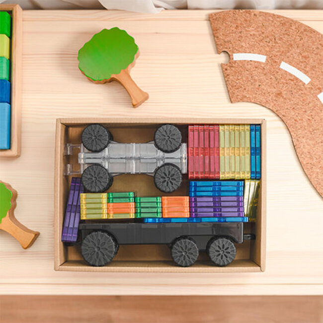 Connetix - Uitbreidingsset Rainbow Transport - 50-delig