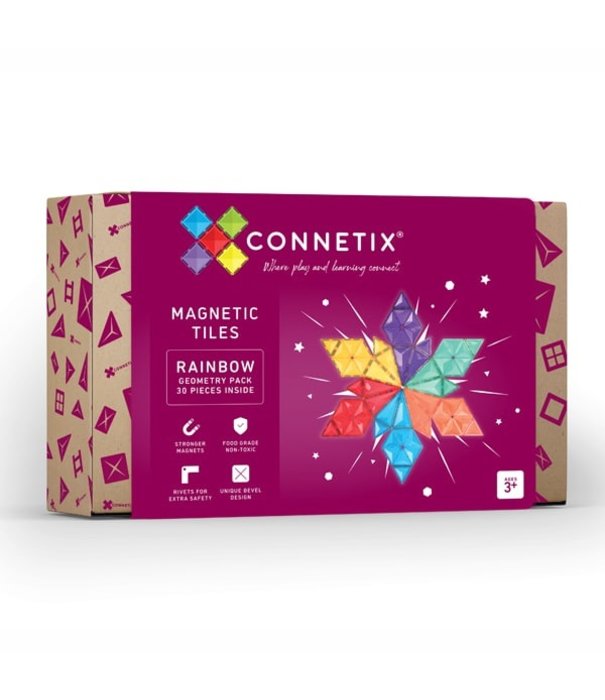 Connetix Connetix - Uitbreidingsset Geometrische Vormen - 30 delig