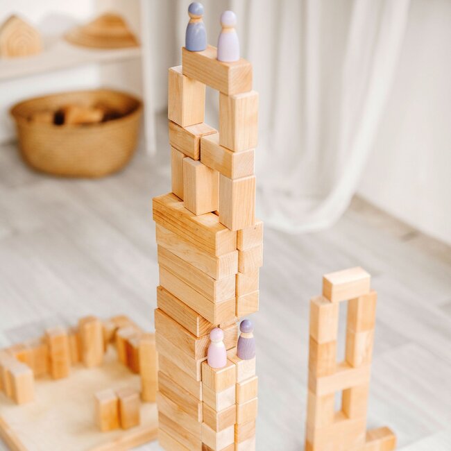 Grimm's Blokken Piramide - Naturel