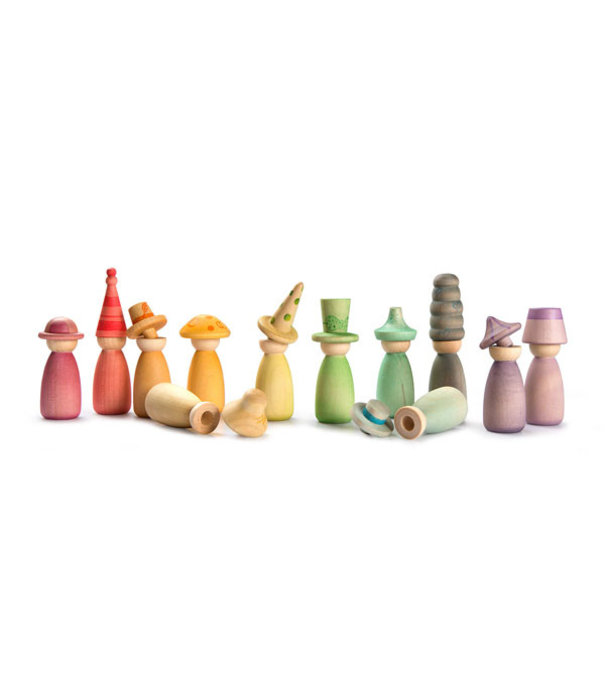 Grapat Grapat - Houten Nins - Fancy (12-delig)