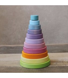 Houten Stapeltoren - Pastel