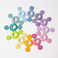 Grimm's - Houten Bouw Ringen - Pastel (24-delig)