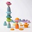 Grimm's - Houten Bouw Ringen - Pastel (24-delig)