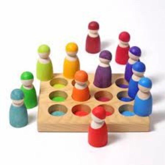 Grimm's Houten Sorteerbord - Regenboog