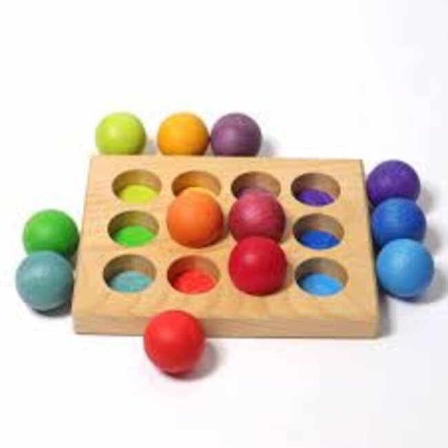 Grimm's Houten Sorteerbord - Regenboog
