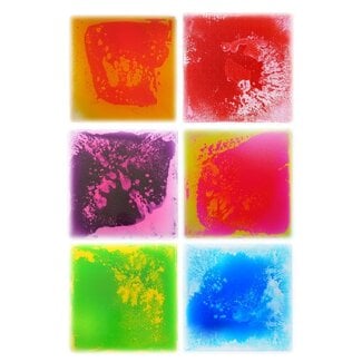 Playlearn Sensorische Vloertegels - 50 x 50 cm (set van 6 kleuren)
