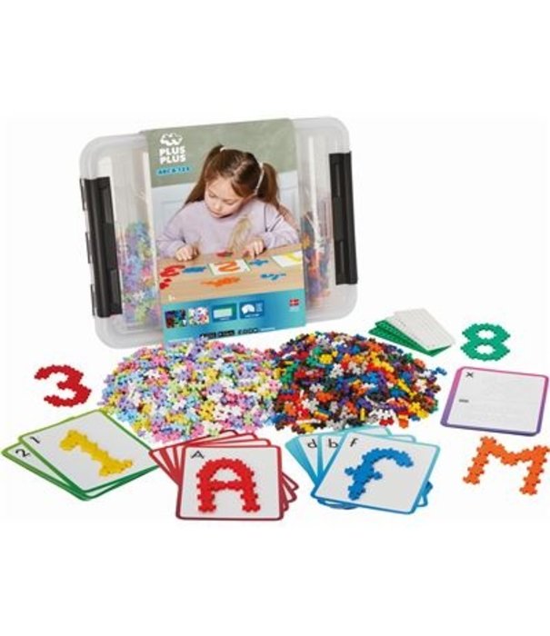 Plus Plus Plus Plus Mini - Bouwstenen Box  -  ABC & 123 (2000 -delig)