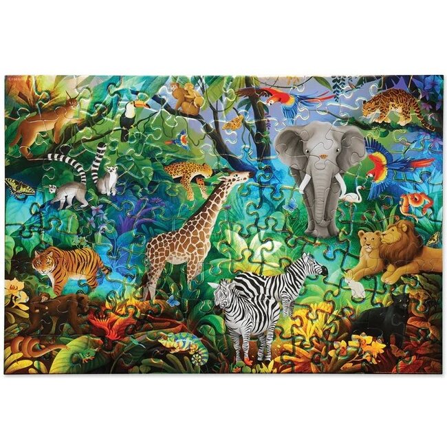 Crocodile Creek - Holografische Puzzel - Jungle Paradijs (100-delig) |6+