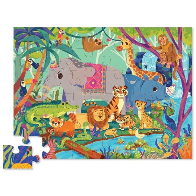 Crocodile Creek - Vloerpuzzel - In The Jungle (36-delig) | 3+