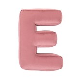 Betty's Home - Velvet Letter Kussen - E - Oud Roze