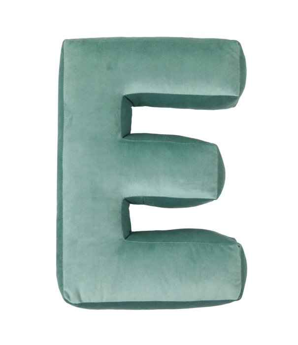 Betty's Home Betty's Home - Velvet Letter Kussen - E - Mint