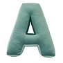 Betty's Home - Velvet Letter Kussen - A - Mint